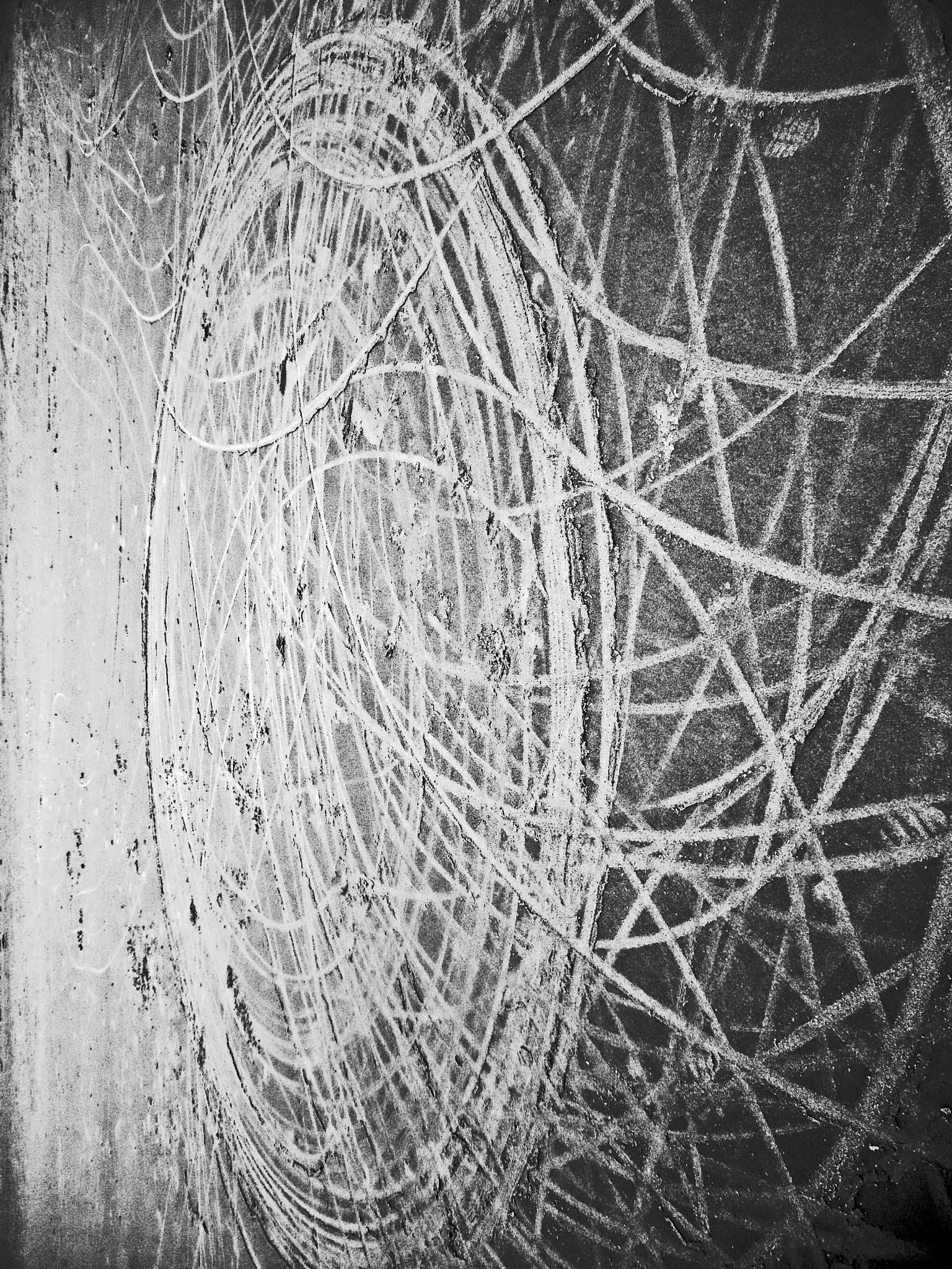 A photograph of scratches to illustrate the short story "Anglesey" by Laura Tansley, published in issue 32 of Neon