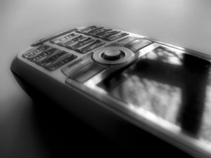A photograph of a phone to illustrate the poem "What You Need to Know About Your Caesarean Section" by Derek Adams, published in issue 35 of Neon