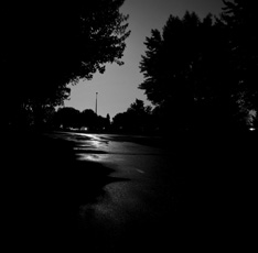 A photograph of darkness to illustrate the poem "The Time the Light Went Out" by Peter Branson, published in issue 38 of Neon