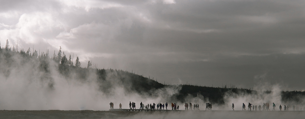 A photograph of a smoking landscape to illustrate the short story "Steam Dragons" by Anthony Cartwright, published in issue 51 of Neon